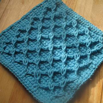 Diamond Cable Dishcloth
