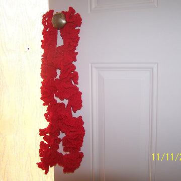 Candy Cane (Red) Ruffles Scarf