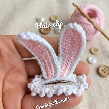 Bunny Ears Easter Hair Clip English-US