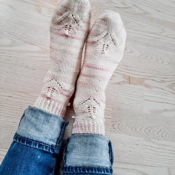 Leaf Flower Socks