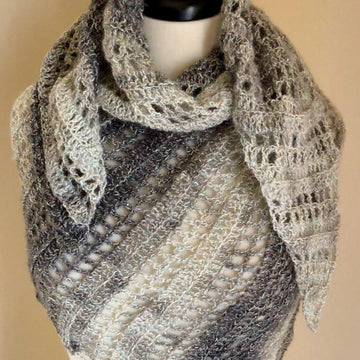 Silver Bells Crochet Shawl Wrap