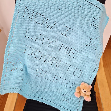 Now I lay me down to sleep Filet Blanket