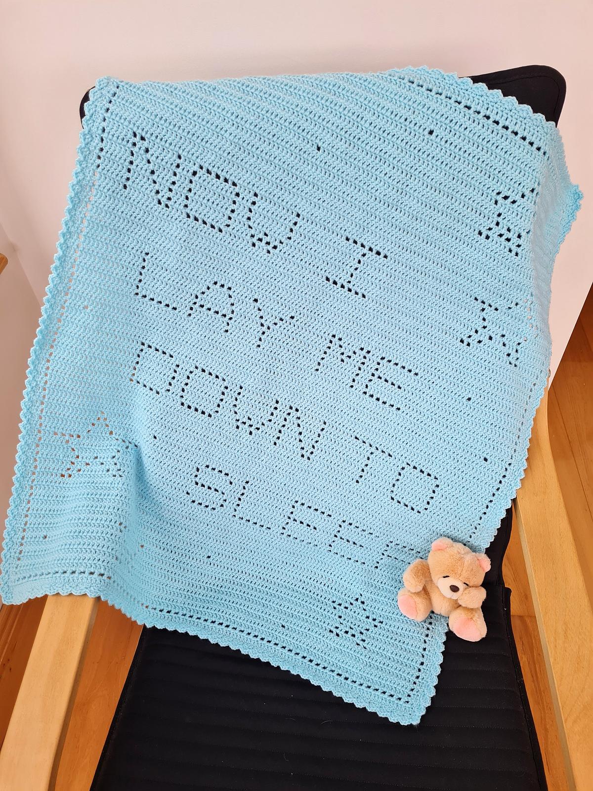 Now I lay me down to sleep Filet Blanket