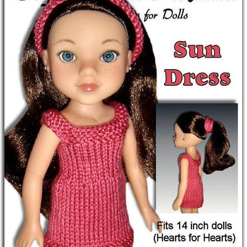 Sun Dress, Fits Hearts for Hearts dolls, 14 inch.
