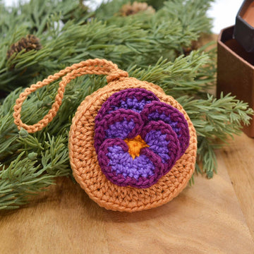 Violet Pouch Bag Charm