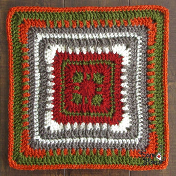 Moroccan Window 12" Afghan Square