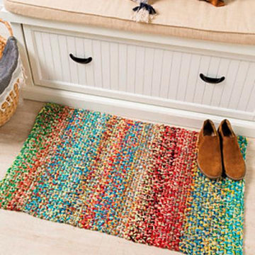 Linen Stitch Scrap Rug
