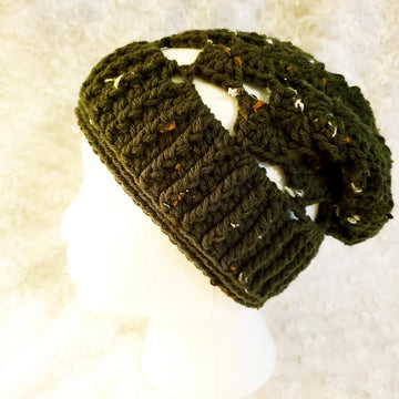 Lacy Fans Slouchy Hat