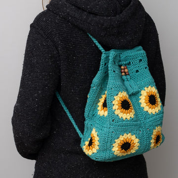 Sunflower Drawstring Backpack