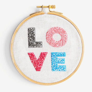 DMC Love Kit - Small Printed Embroidery Kit