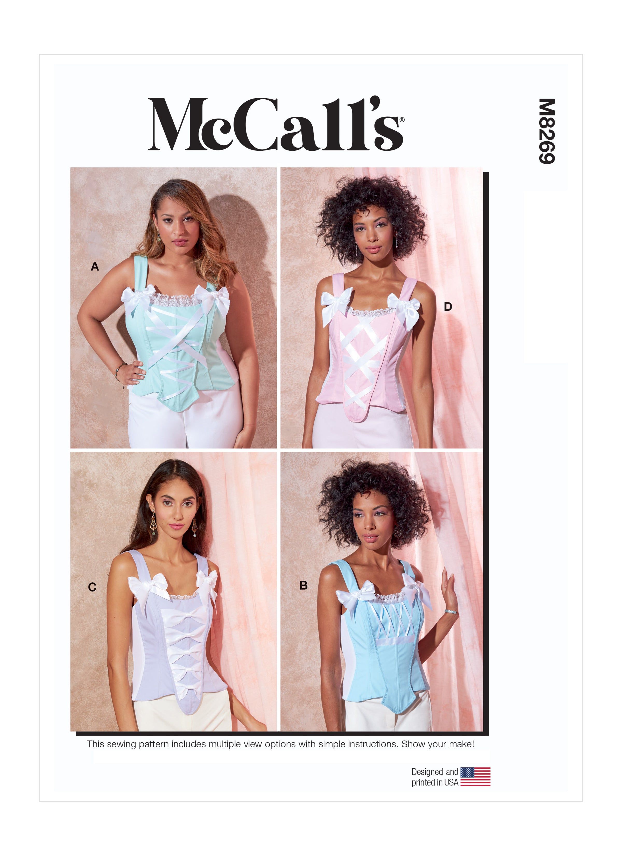 McCall's Misses' Corsets M8269 - Sewing Pattern