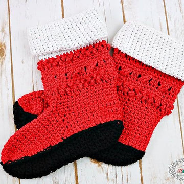 Christmas Santa and Elf Booties