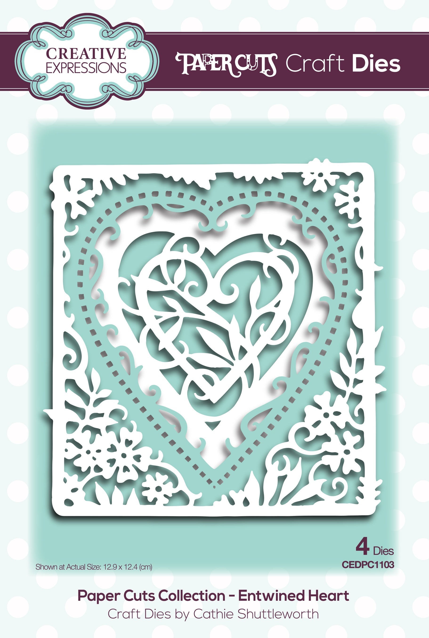 Creative Expressions Paper Cuts Craft Dies - Entwined Heart