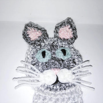 Gray cat applique