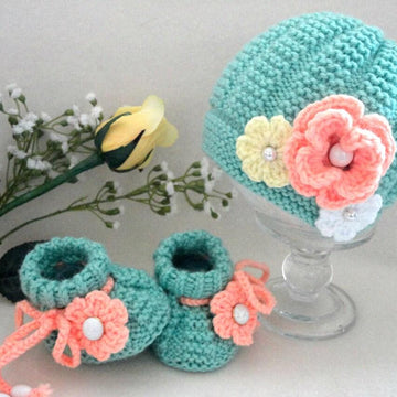 Knitting PATTERN Baby Cardigan Baby Pants Baby Hat and Shoes