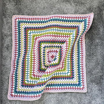 Meadow Mist Granny Square Blanket
