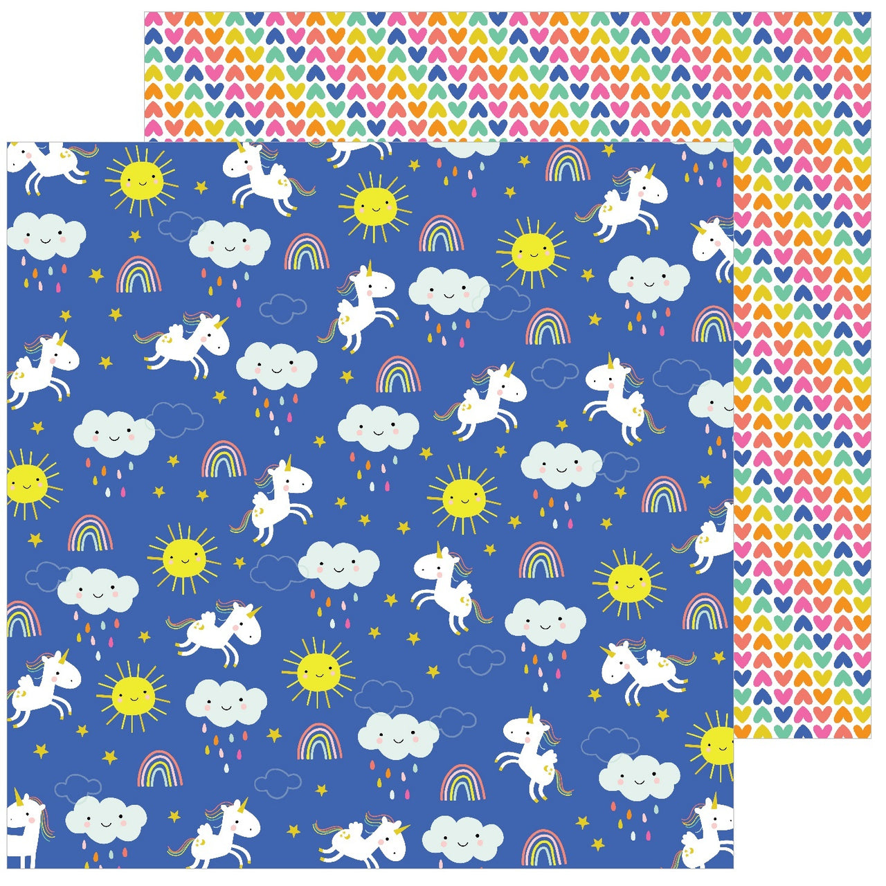 American Crafts Live Life Happy Double-Sided Cardstock 12"X12" 25/Pkg - Unicorn Dreams