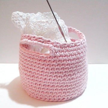 Pink mini basket