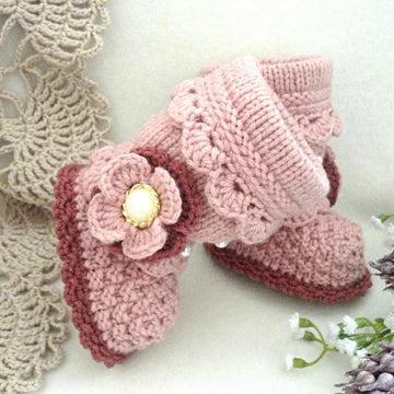 Knitting PATTERN Baby Booties Baby Girl Shoes Infant