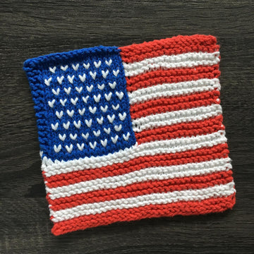 United States Flag Dishcloth