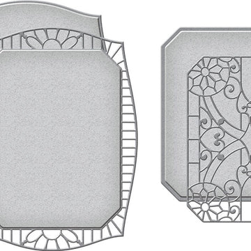 Spellbinders Flourished Fretwork Etched Die By Becca Feeken - Fluted Tracery