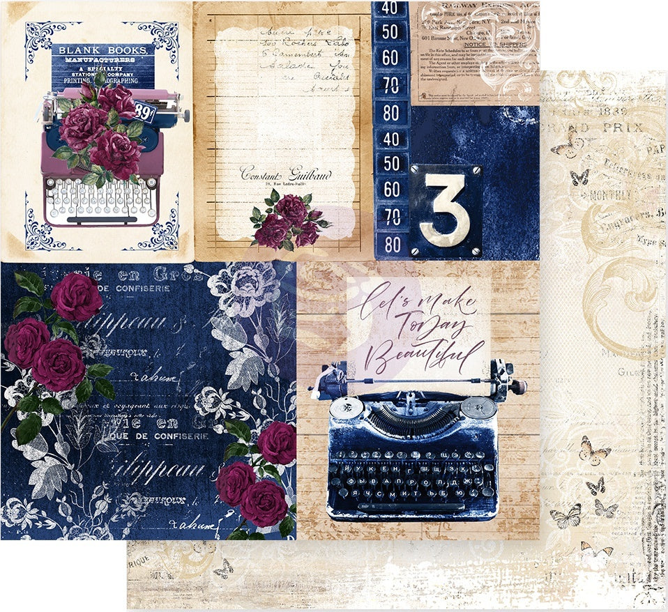 Prima Marketing Darcelle Double-Sided Cardstock 12"X12" 10/Pkg - Plot Twist
