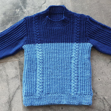 Preston - Child’s cable and rice stitch jumper