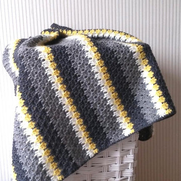 Laksfoot stitch baby blanket