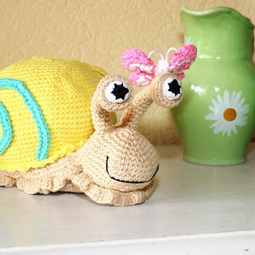 Snail - Doorstop, Stuffed Toy - Amigurumi