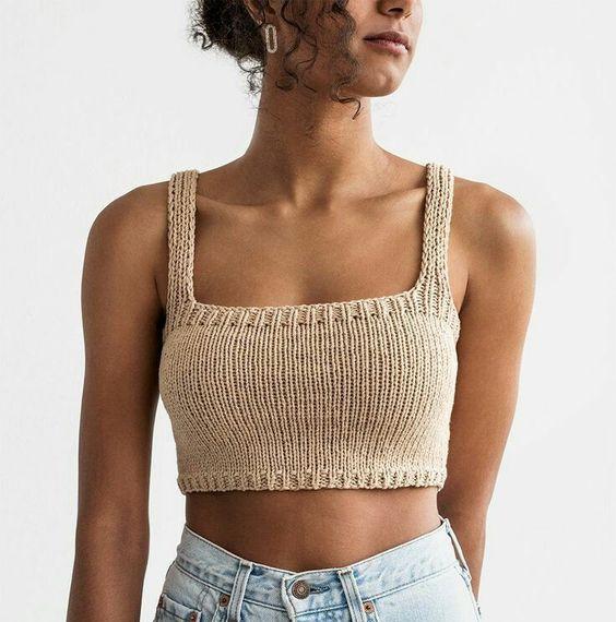 Ribbing Crop top sentro
