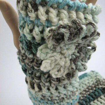 Textured Chunky Fingerless Mitts