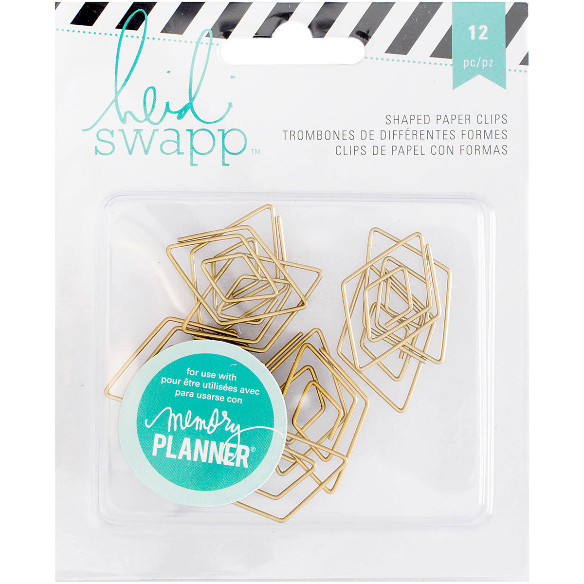 American Crafts Heidi Swapp Memory Planner Paper Clips 12/Pkg - 527751
