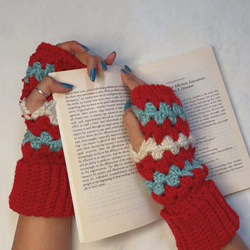 Jolly Holly Fingerless Warmers