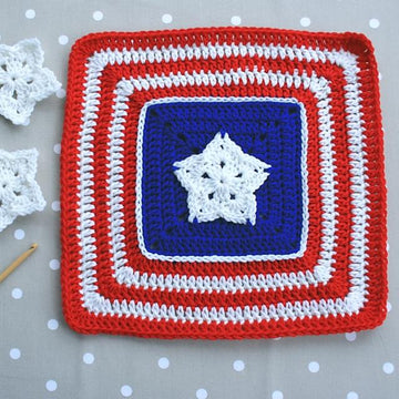 American Star Afghan Block