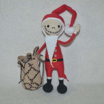 Jack Skellington Santa doll
