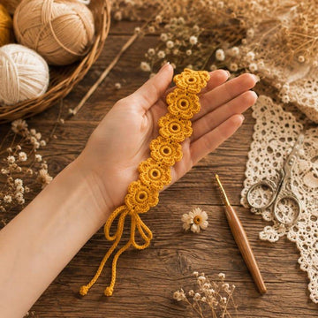Crochet Flower Headband Pattern | PDF + Video Tutorial