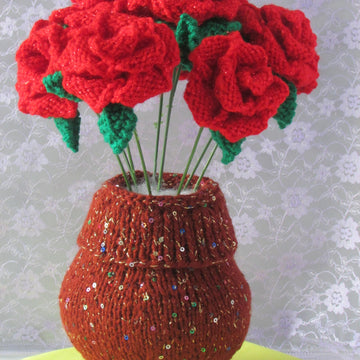 Flower and Vase 13 Roses