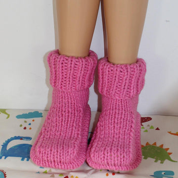 Mens Super Chunky Stocking Stitch Slippers