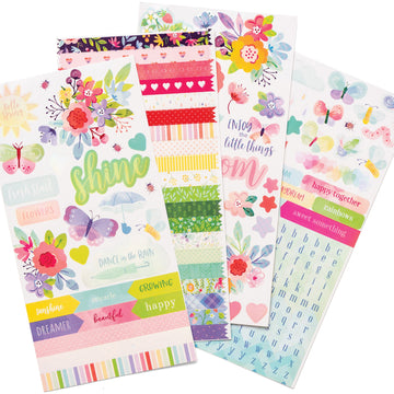 American Crafts Paige Evans Bloom Street Sticker Book - 621134