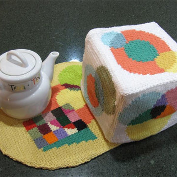Modern Art Oval Pillow or Placemat