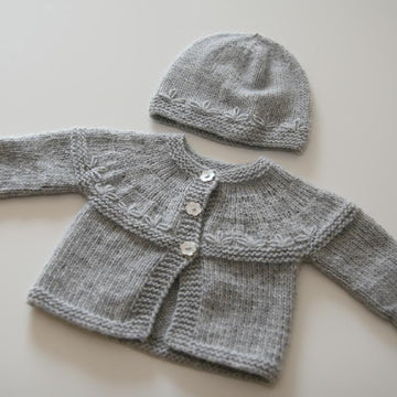 Petit Tresor (Cashmere Cardigan and Baby Beanie)