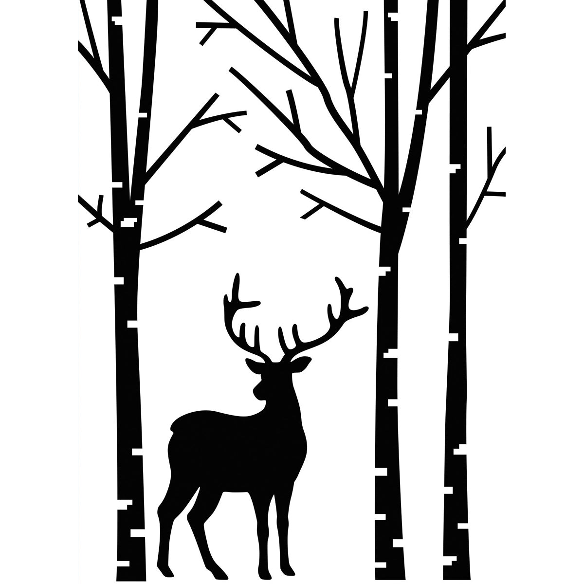 Darice Embossing Folder 4.25"X5.75" - Deer In Forest