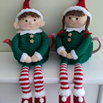 Cheeky elves 2 cup tea cosy