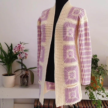 Crochet jacket for spring