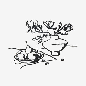 DMC Magnolia and Pears Still Life Embroidery Pattern - PAT2005 - Downloadable PDF