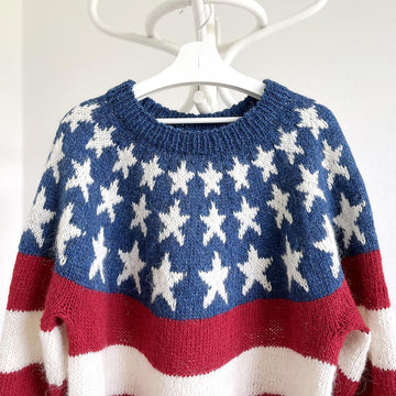 US Flag Icelandic Lopapeysa Sweater