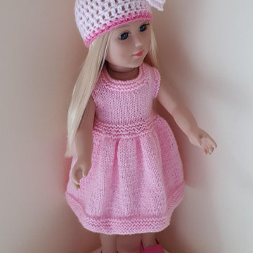 Soft Peach Hat for Doll