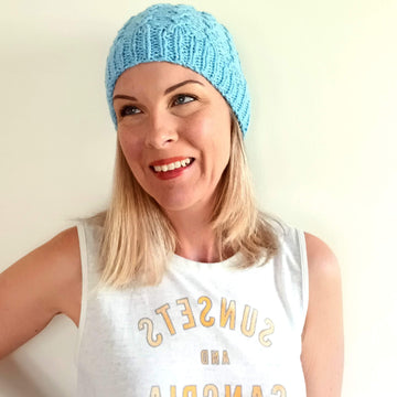 Rustic Twist Cabled Knit Hat