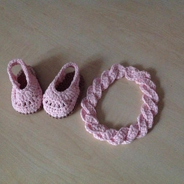 Baby Sandals & Headband Set N 211