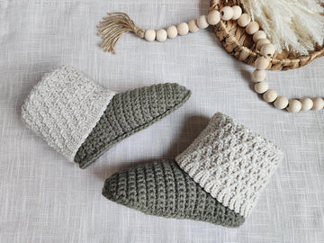 Fireside Crochet Slipper Boots